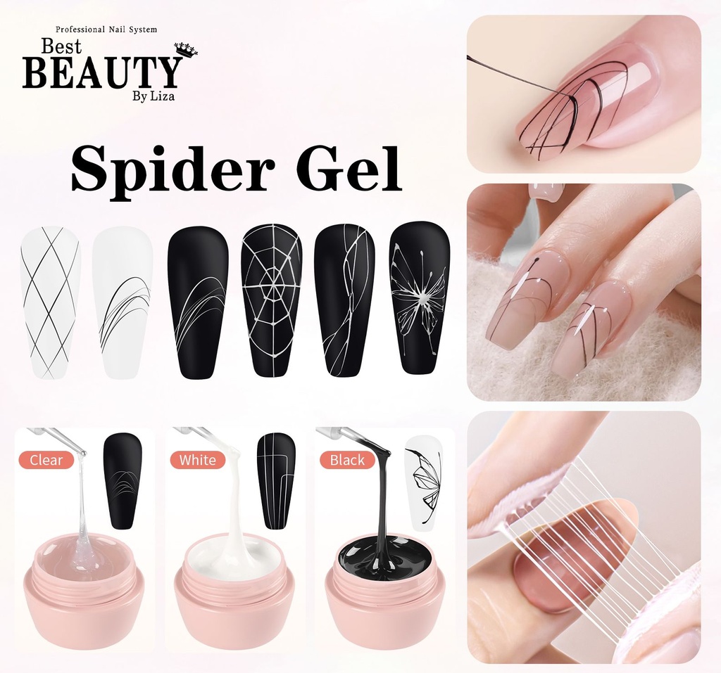 Spider Blanco-negro variado